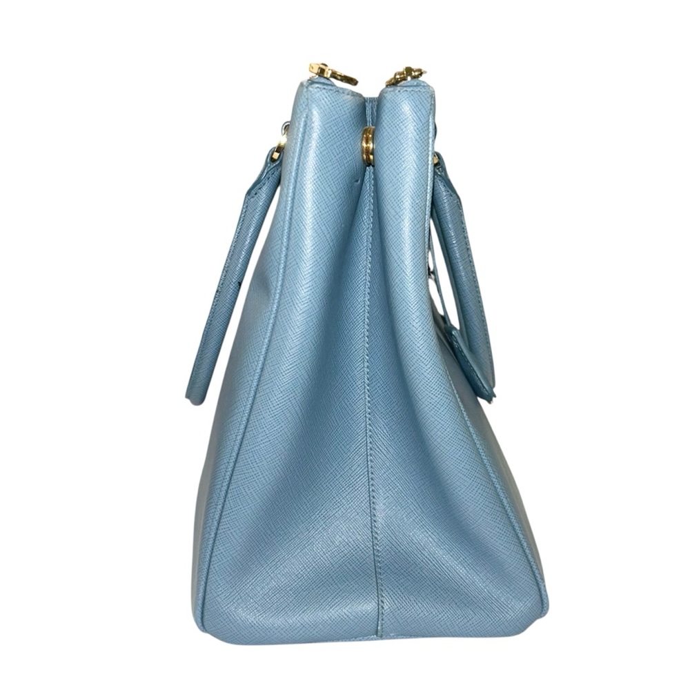 Prada Galleria Large Lux Saffiano Leather Double Zipper Dual Top Handle tote bag - Picture 4 of 8